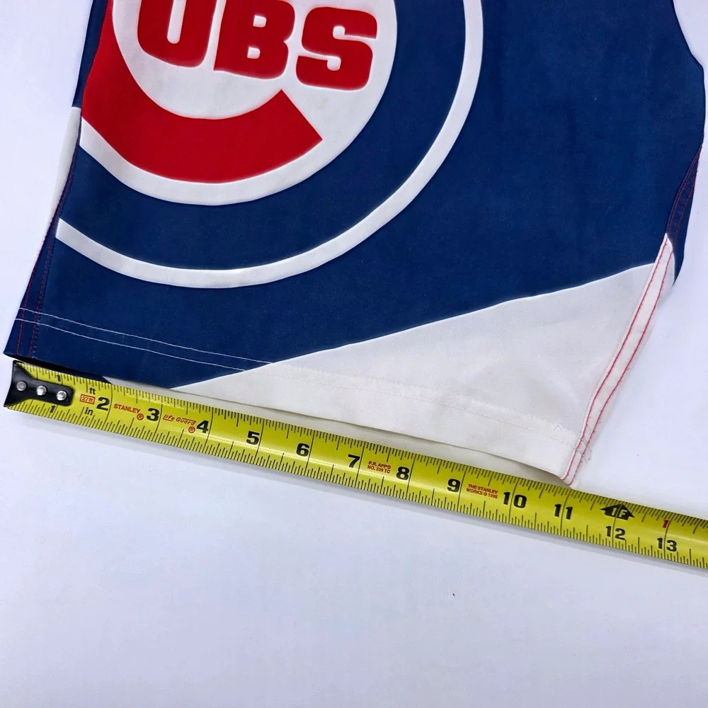 MLB Chicago Cubs Men‎ Board Shorts Red Navy Blue White Swim Trunks Size 34